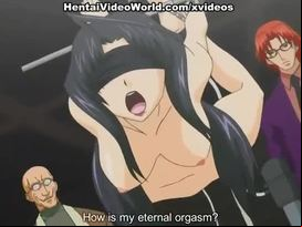 Threesome with hot anime sluts