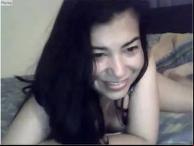 Colombiana masturbandoce webcam