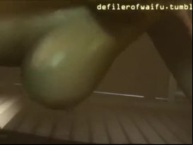 Lara croft drilled by alien